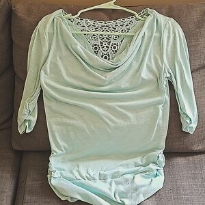 Small No Boundires Mint Green Blouse